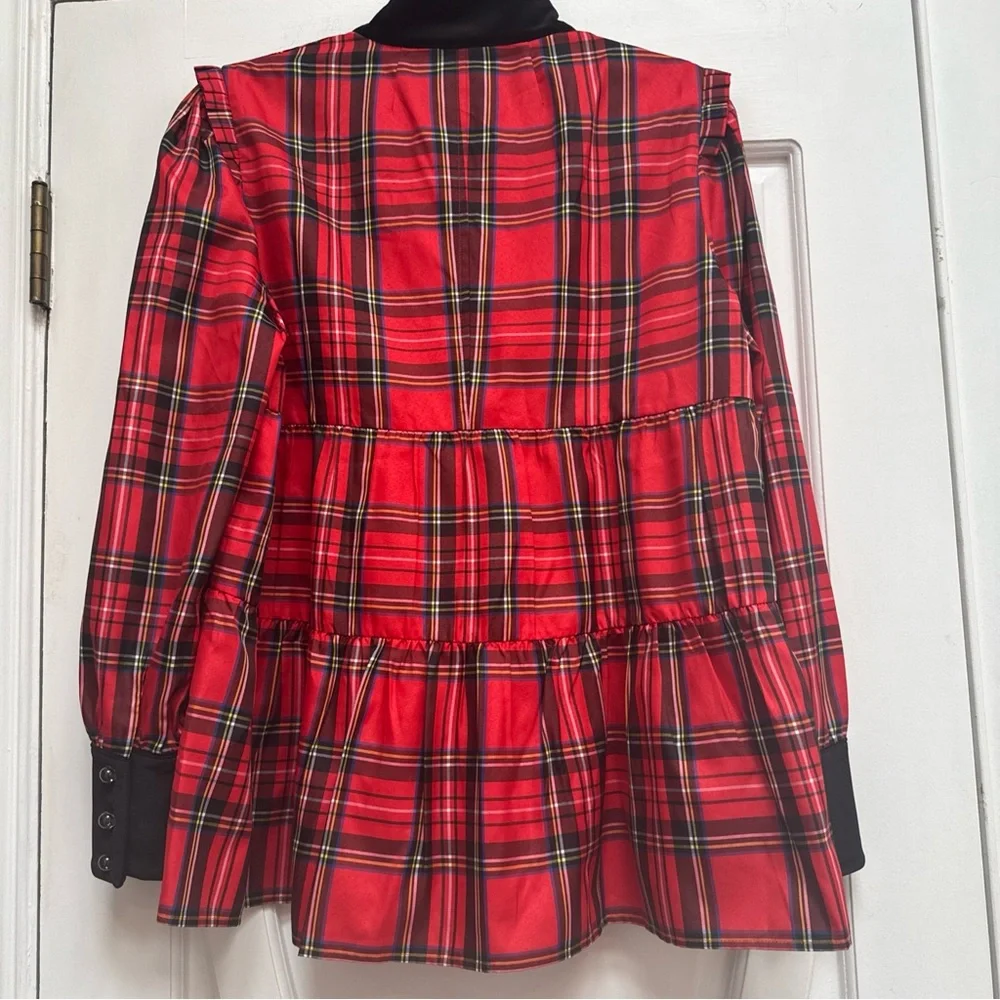 Tuckernuck Red Plaid Tunic Top‎ - Picture 2 of 10